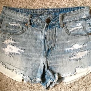 Denim High Waisted Shorts